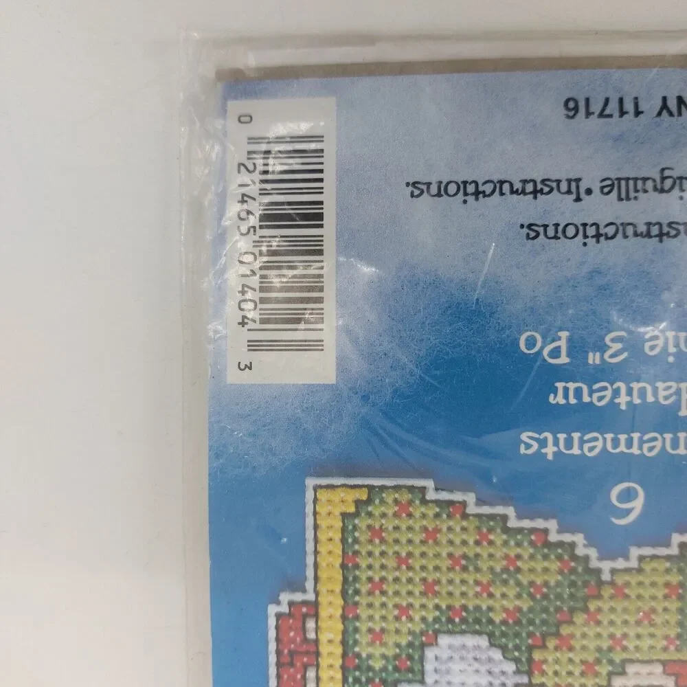 Design Works Cross Stitch Plastic Canvas 6 Ornament Kit Opened Package 14 Ct